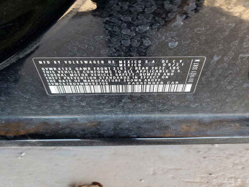 Aukcja sprzedaży 2021 Volkswagen Jetta, vin: 3VWC57BU9MM082706, numer aukcji: 50444536