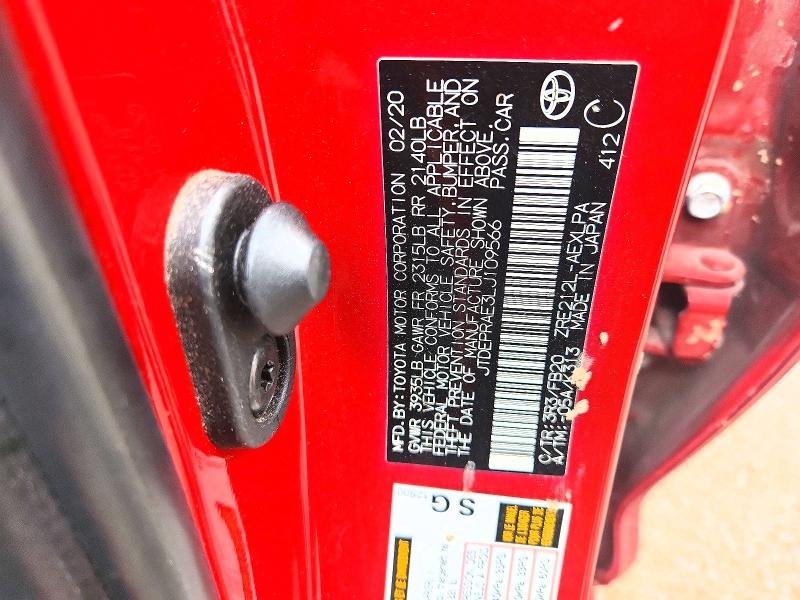 Продажа на аукционе авто 2020 Toyota Corolla, vin: JTDEPRAE3LJ109566, номер лота: 48836956