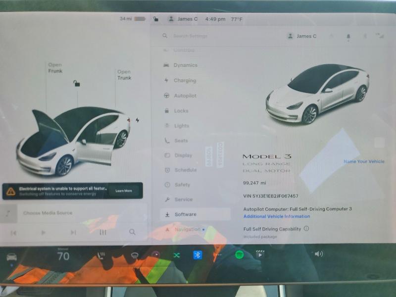Продаж на аукціоні авто 2018 Tesla Model 3, vin: 5YJ3E1EB2JF067457, номер лоту: 50700016
