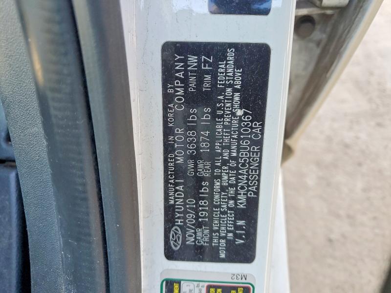 Продажа на аукционе авто 2011 Hyundai Accent, vin: KMHCN4AC5BU610367, номер лота: 49008716