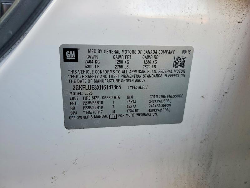 Продаж на аукціоні авто 2017 Gmc Terrain, vin: 2GKFLUE3XH6147865, номер лоту: 50494986