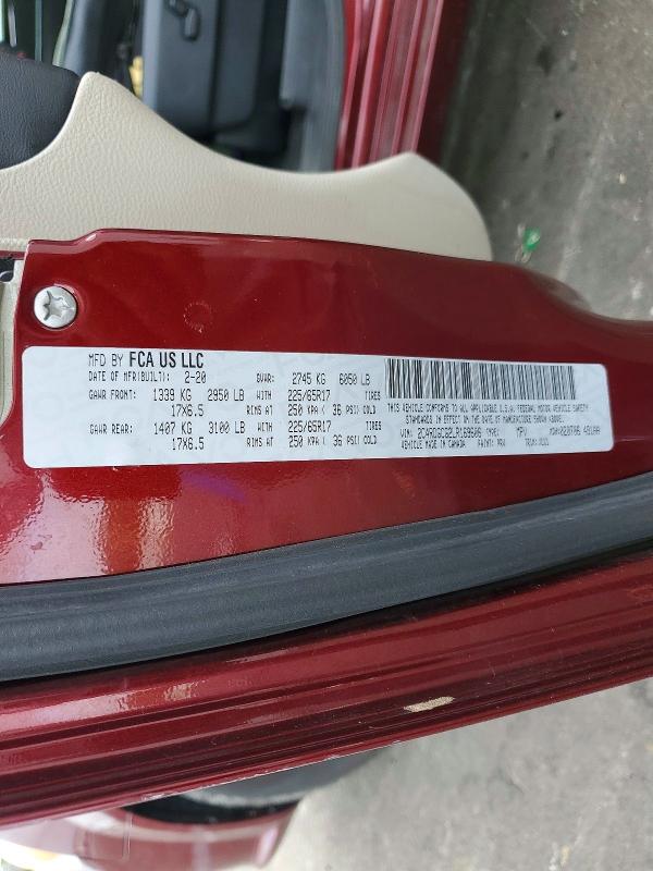 Продаж на аукціоні авто 2020 Dodge Grand Caravan, vin: 2C4RDGCG2LR169606, номер лоту: 51340036
