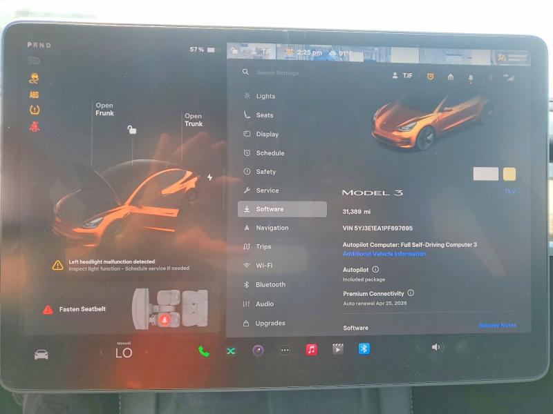 Aukcja sprzedaży 2023 Tesla Model 3, vin: 5YJ3E1EA1PF697695, numer aukcji: 50339296