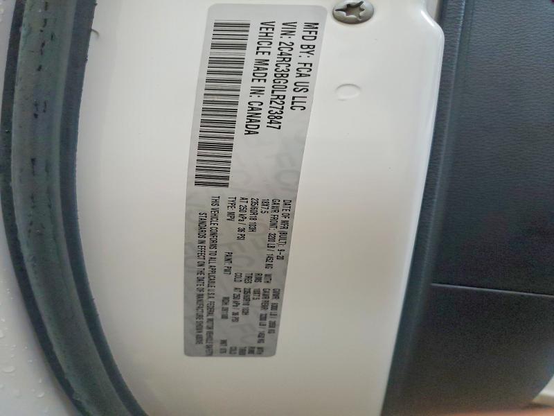 50272766 :رقم المزاد ، 2C4RC3BG0LR273847 vin ، 2020 Chrysler Pacifica مزاد بيع