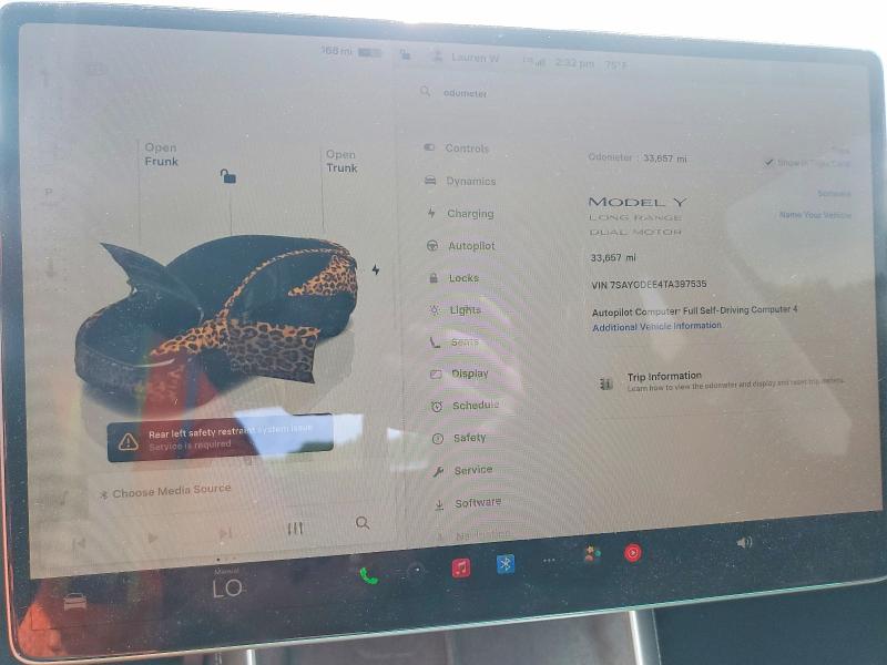 50488496 :رقم المزاد ، 7SAYGDEE4TA397535 vin ، 2026 Tesla Model Y مزاد بيع