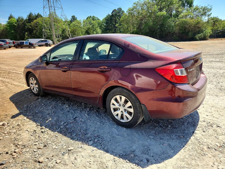 Продажа на аукционе авто 2012 Honda Civic, vin: 2HGFB2F52CH536551, номер лота: 50123876