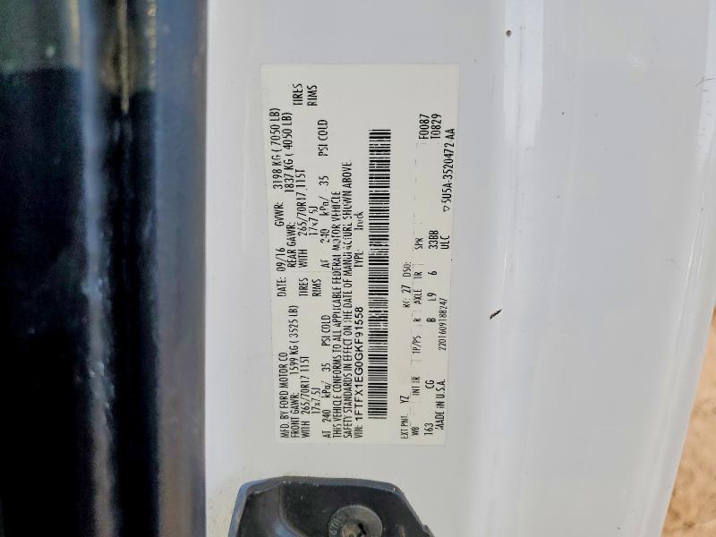 Продаж на аукціоні авто 2016 Ford F150, vin: 1FTFX1EG0GKF91558, номер лоту: 49112786