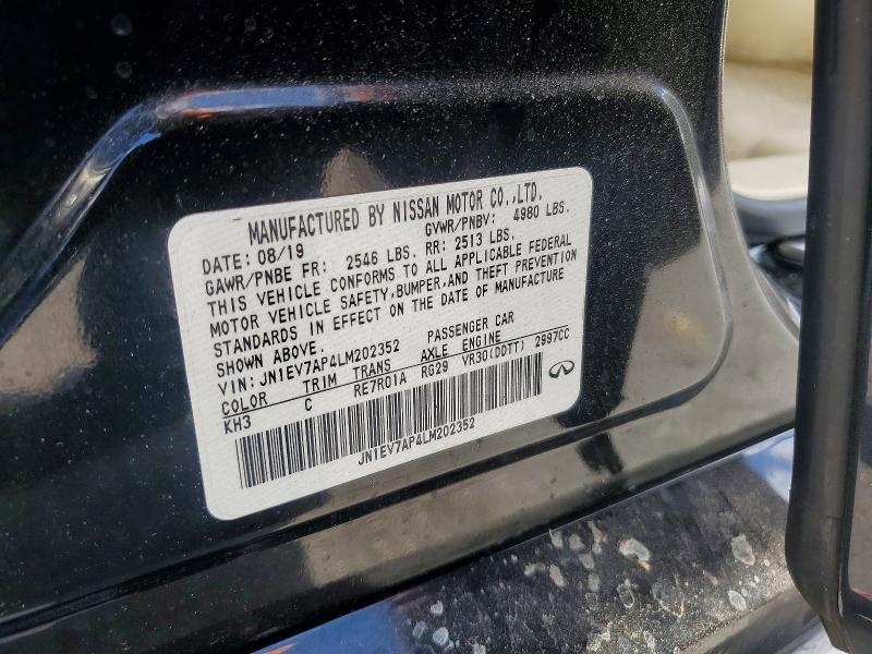 Auction sale of the 2020 Infiniti Q50, vin: JN1EV7AP4LM202352, lot number: 51134776