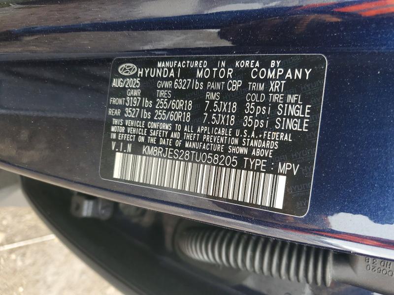Aukcja sprzedaży 2026 Hyundai Palisade, vin: KM8RJES28TU058205, numer aukcji: 50340196