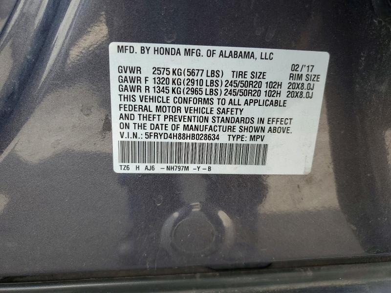Aukcja sprzedaży 2017 Acura Mdx, vin: 5FRYD4H88HB028634, numer aukcji: 48944936