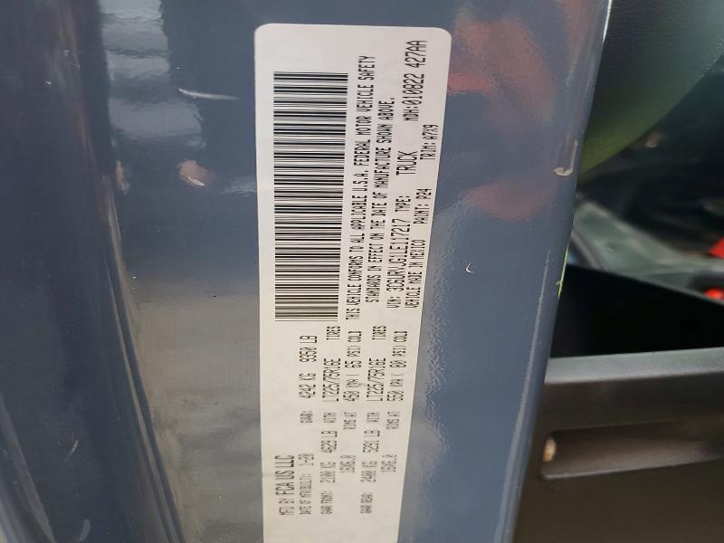 45811576 :رقم المزاد ، 3C6URVJG1LE117217 vin ، 2020 Ram Promaster 3500 مزاد بيع