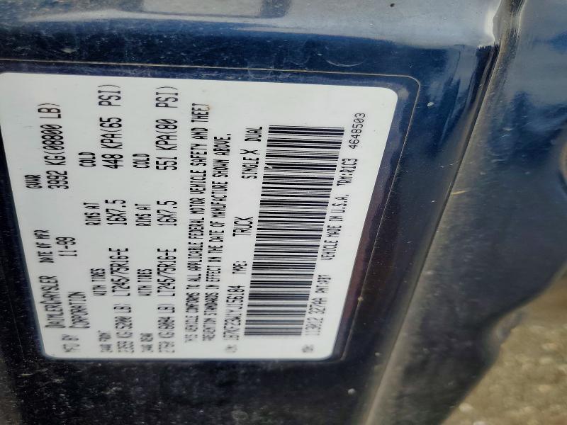 Продаж на аукціоні авто 2000 Dodge Ram 2500, vin: 1B7KF23W1YJ156184, номер лоту: 51718476