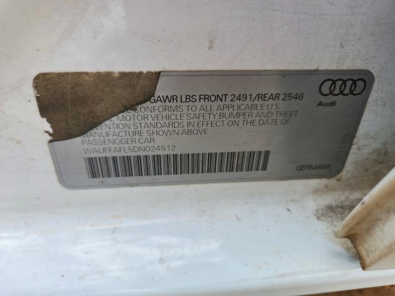 Продаж на аукціоні авто 2013 Audi A4, vin: WAUFFAFL5DN024512, номер лоту: 49153846