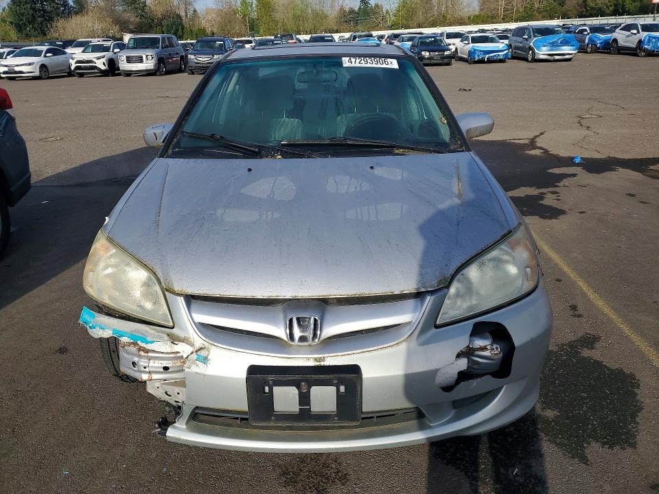 47293906 :رقم المزاد ، 1HGES26735L012036 vin ، 2005 Honda Civic مزاد بيع