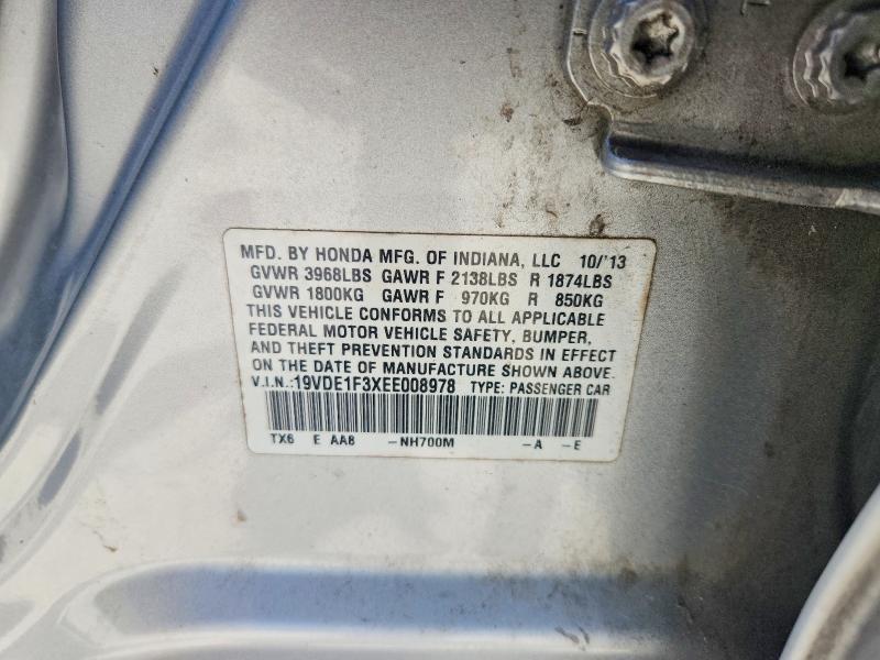 Продаж на аукціоні авто 2014 Acura Ilx, vin: 19VDE1F3XEE008978, номер лоту: 50277926