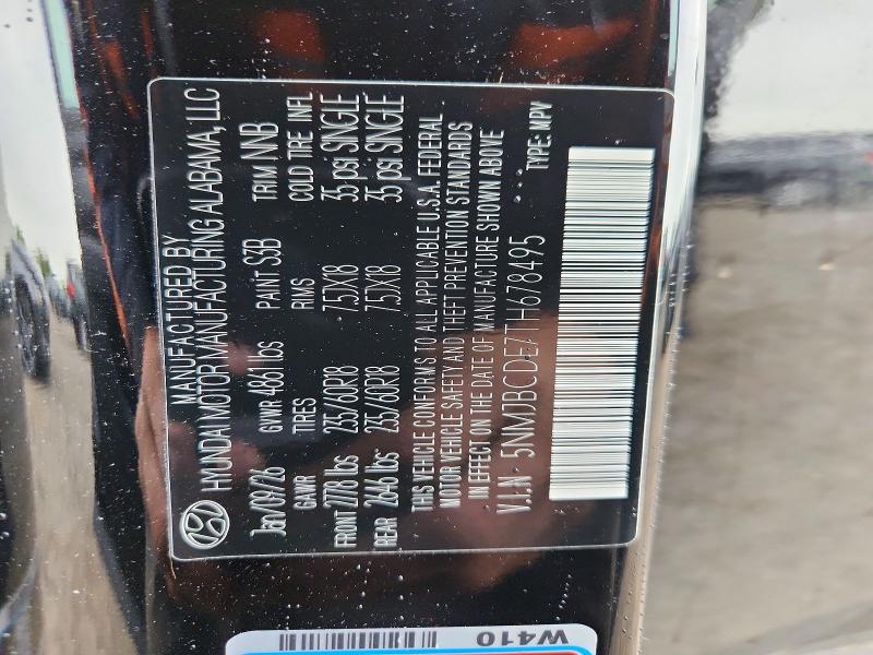 Продажа на аукционе авто 2026 Hyundai Tucson, vin: 5NMJBCDE7TH678495, номер лота: 50046916
