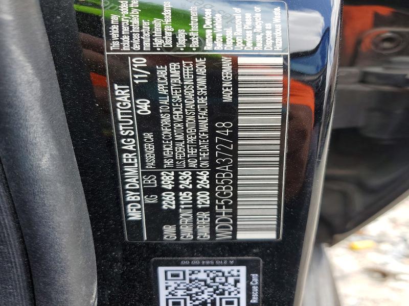 Продажа на аукционе авто 2011 Mercedes-benz E, vin: WDDHF5GB5BA372748, номер лота: 50487086