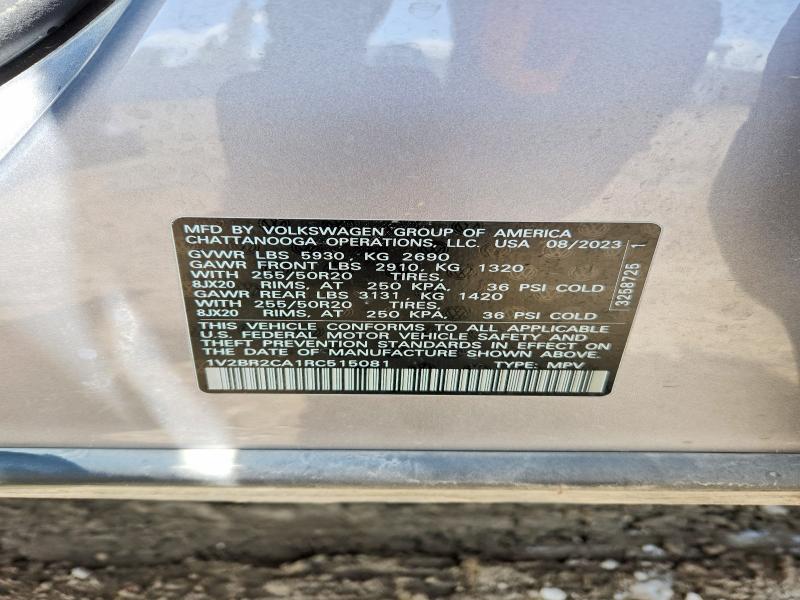 Продаж на аукціоні авто 2024 Volkswagen Atlas, vin: 1V2BR2CA1RC515081, номер лоту: 50738306