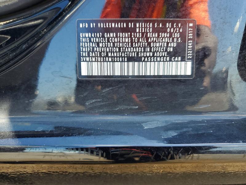 51322136 :رقم المزاد ، 3VW5M7BU1RM100618 vin ، 2024 Volkswagen Jetta مزاد بيع