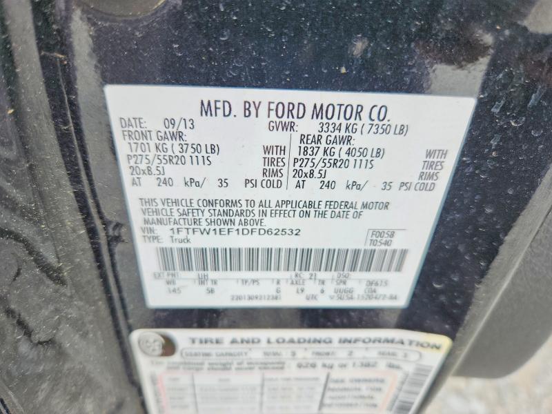 Aukcja sprzedaży 2013 Ford F150, vin: 1FTFW1EF1DFD62532, numer aukcji: 50891736