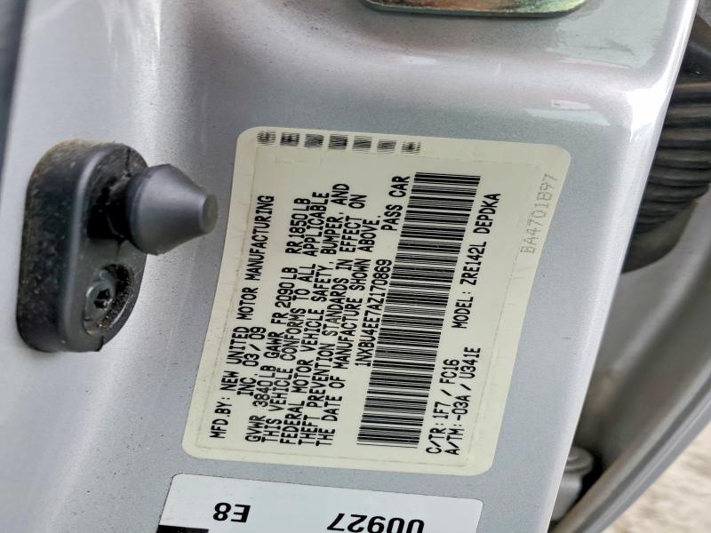 Auction sale of the 2010 Toyota Corolla, vin: 1NXBU4EE7AZ170869, lot number: 50089436