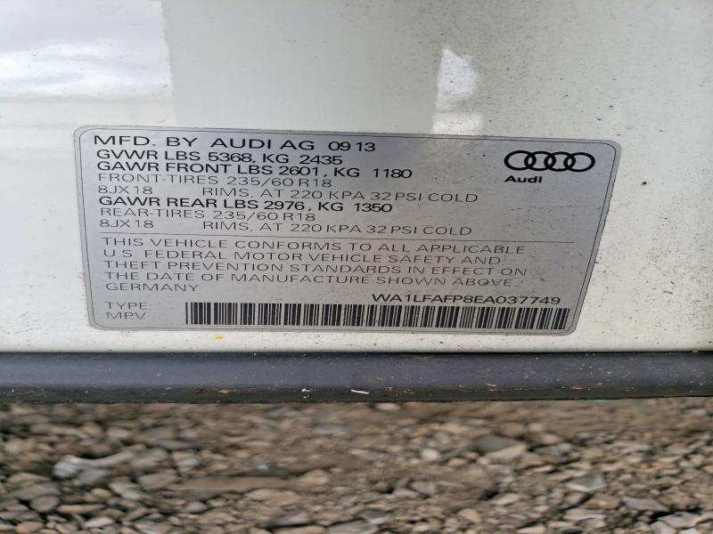 Продаж на аукціоні авто 2014 Audi Q5, vin: WA1LFAFP8EA037749, номер лоту: 48212136