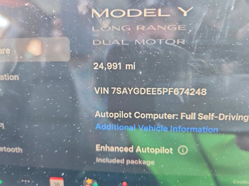 49922976 :رقم المزاد ، 7SAYGDEE5PF674248 vin ، 2023 Tesla Model Y مزاد بيع