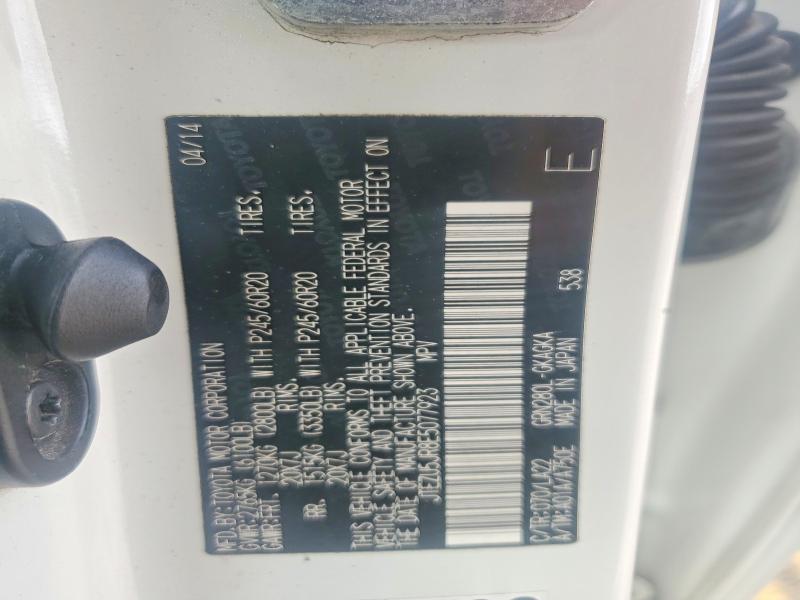 Продаж на аукціоні авто 2014 Toyota 4runner, vin: JTEZU5JR8E5077923, номер лоту: 48835696