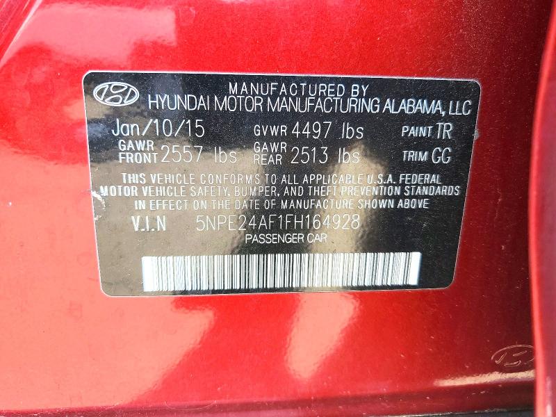 Aukcja sprzedaży 2015 Hyundai Sonata, vin: 5NPE24AF1FH164928, numer aukcji: 51808426