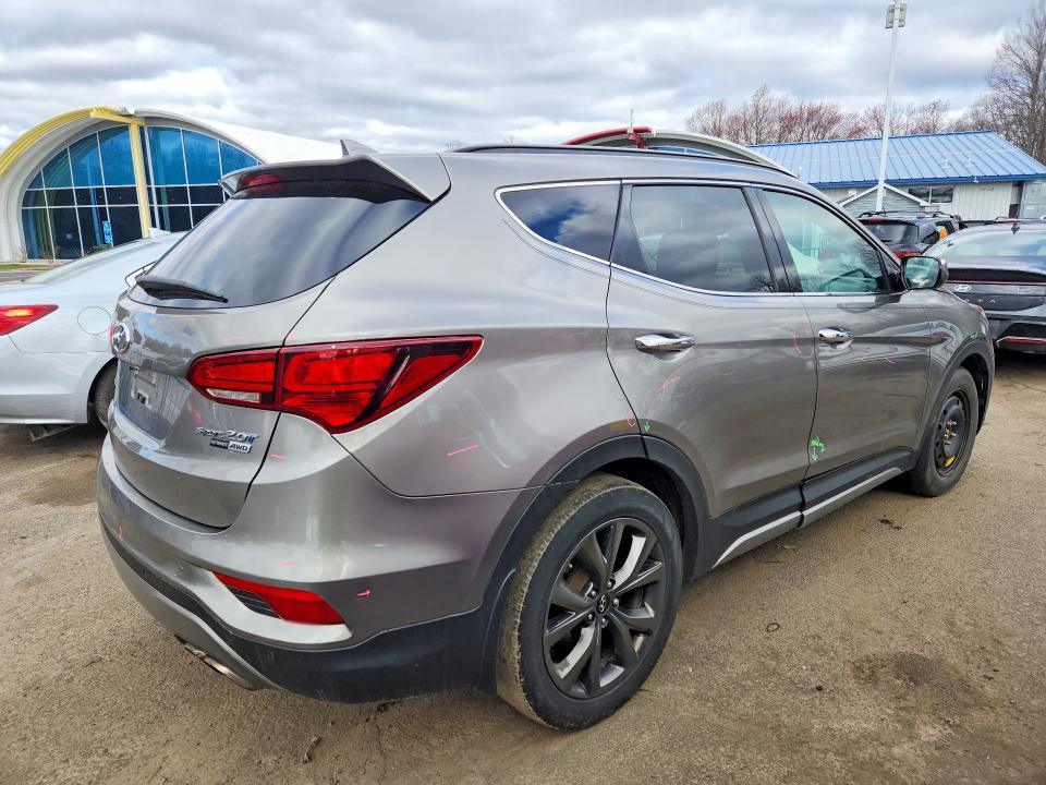 2018 Hyundai Santa Fe Sport მანქანა იყიდება აუქციონზე, vin: 5XYZWDLA7JG537817, აუქციონის ნომერი: 48332956