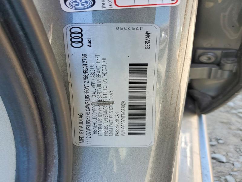 Aukcja sprzedaży 2013 Audi A6, vin: WAUGGAFC9DN083029, numer aukcji: 48153326