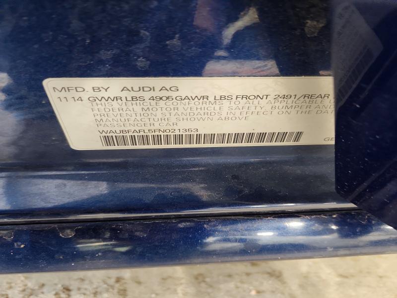 Продаж на аукціоні авто 2015 Audi A4, vin: WAUBFAFL5FN021353, номер лоту: 49319866