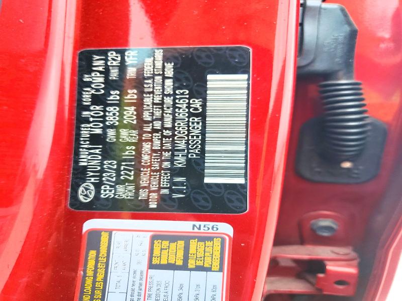 49003426 :رقم المزاد ، KMHLM4DG6RU664613 vin ، 2024 Hyundai Elantra مزاد بيع