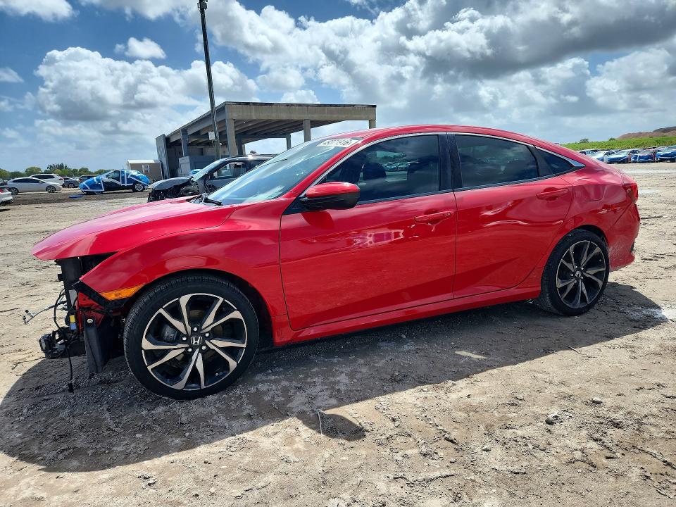 Продаж на аукціоні авто 2019 Honda Civic, vin: 2HGFC2F85KH578279, номер лоту: 49371916