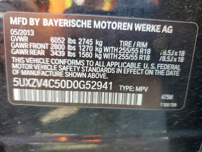 Продажа на аукционе авто 2013 Bmw X5, vin: 5UXZV4C50D0G52941, номер лота: 51485816