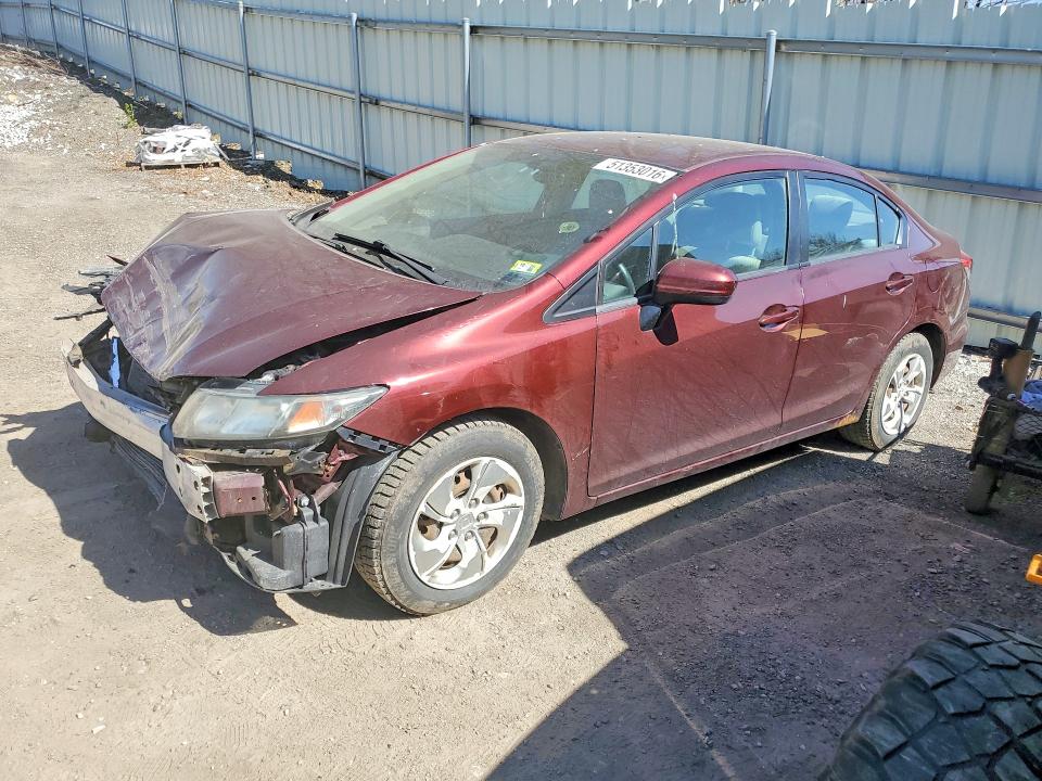 Auction sale of the 2014 Honda Civic, vin: 19XFB2F52EE247991, lot number: 51353016