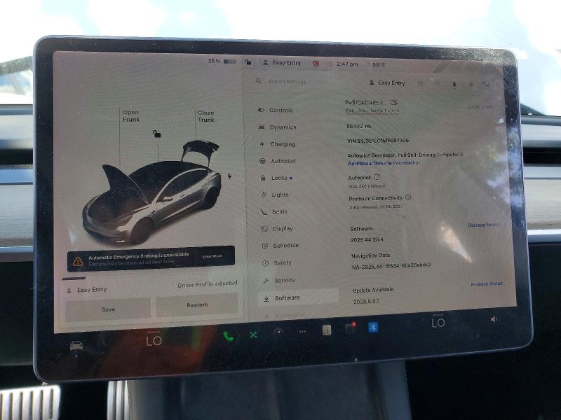 Продаж на аукціоні авто 2021 Tesla Model 3, vin: 5YJ3E1EC1MF097336, номер лоту: 49953606