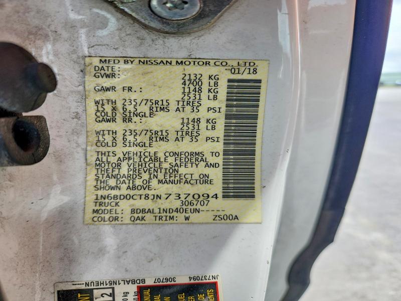 Aukcja sprzedaży 2018 Nissan Frontier, vin: 1N6BD0CT8JN737094, numer aukcji: 49482026