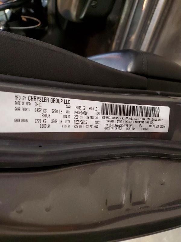 48575456 :رقم المزاد ، 1D4RE4GG7BC650709 vin ، 2011 Dodge Durango مزاد بيع