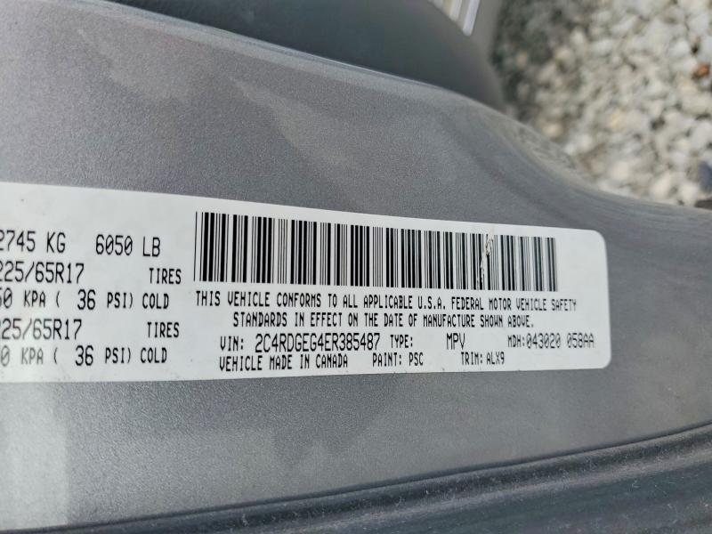 Aukcja sprzedaży 2014 Dodge Grand Caravan, vin: 2C4RDGEG4ER385487, numer aukcji: 49628146