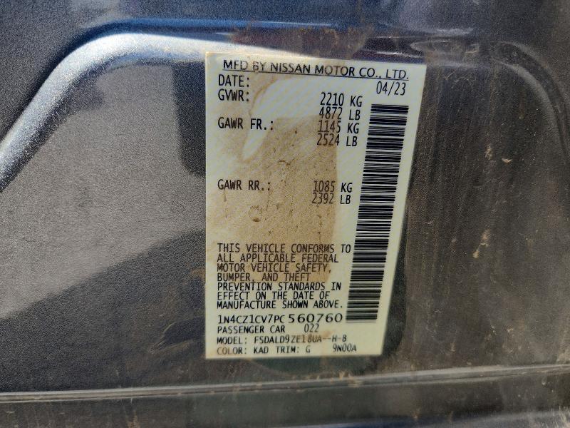 Продажа на аукционе авто 2023 Nissan Leaf, vin: 1N4CZ1CV7PC560760, номер лота: 50678406