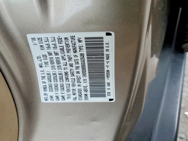 Auction sale of the 2006 Honda Cr-v, vin: SHSRD68566U405488, lot number: 49135496