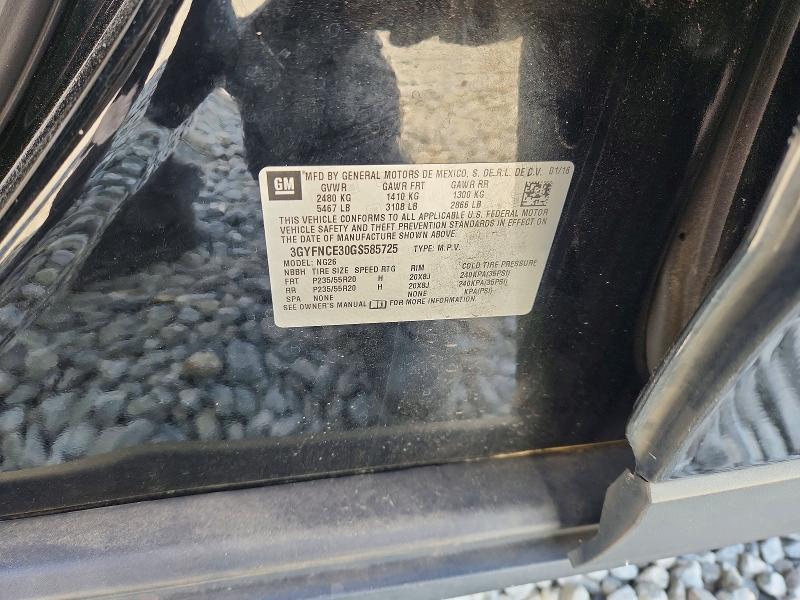 Aukcja sprzedaży 2016 Cadillac Srx, vin: 3GYFNCE30GS585725, numer aukcji: 48444146