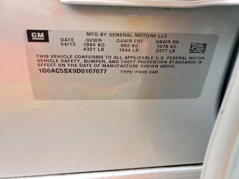 Продажа на аукционе авто 2013 Cadillac Ats, vin: 1G6AC5SX9D0167677, номер лота: 48199046