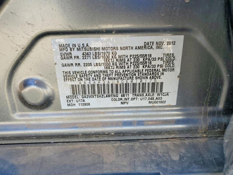 Aukcja sprzedaży 2013 Mitsubishi Outlander Sport, vin: 4A4AR3AU8DE010175, numer aukcji: 49292236