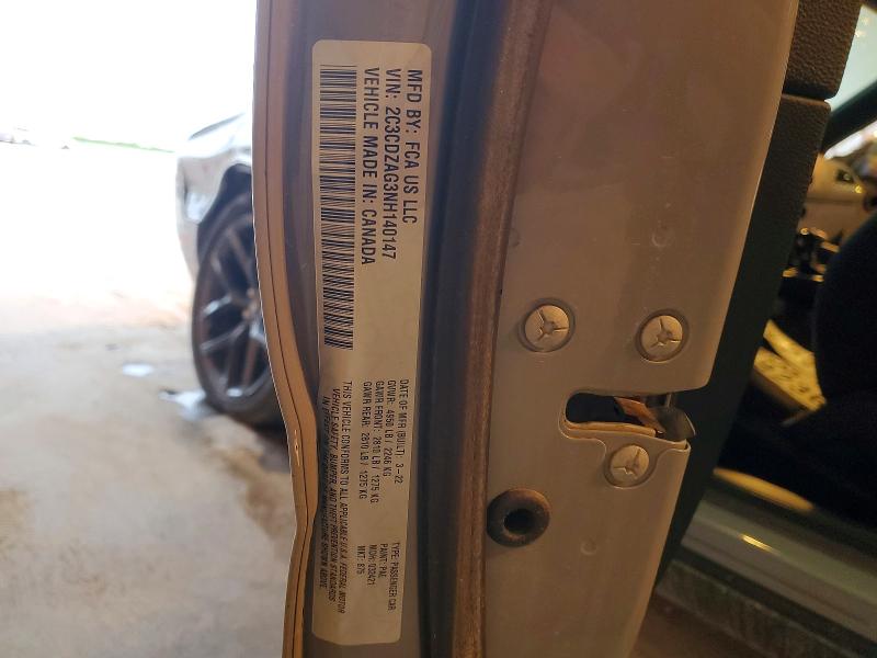Продажа на аукционе авто 2022 Dodge Challenger, vin: 2C3CDZAG3NH140147, номер лота: 50522386
