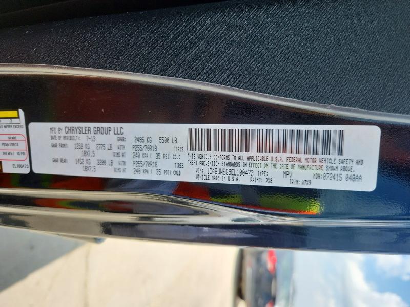Продажа на аукционе авто 2014 Jeep Wrangler Unlimited, vin: 1C4BJWEG9EL100473, номер лота: 51269406