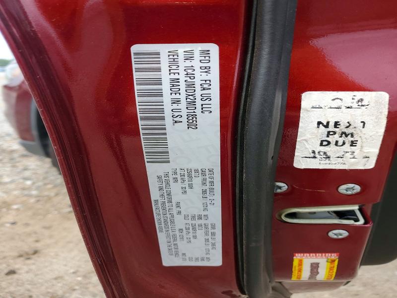 Продажа на аукционе авто 2021 Jeep Cherokee, vin: 1C4PJMDX2MD185502, номер лота: 51295406