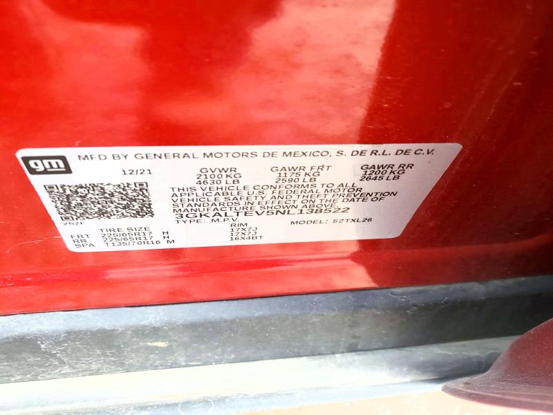 Продажа на аукционе авто 2022 Gmc Terrain, vin: 3GKALTEV5NL138522, номер лота: 50626386