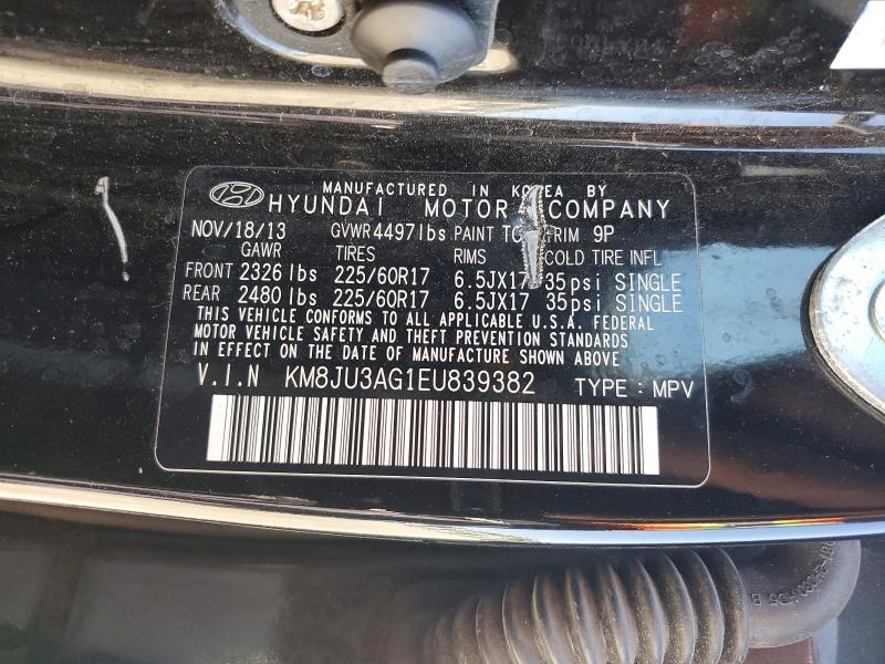 Aukcja sprzedaży 2014 Hyundai Tucson, vin: KM8JU3AG1EU839382, numer aukcji: 50341616